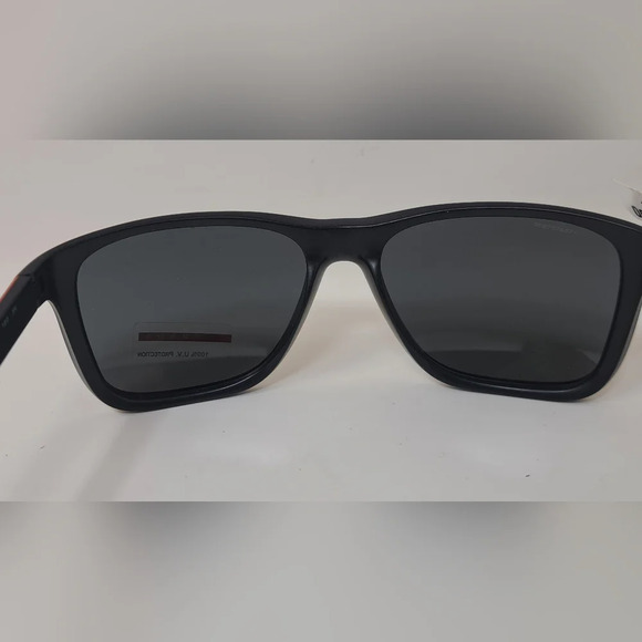 NWT Prada Linea Rossa Black Black Sport Rectangle SPS 04O 1BO-1A1 58-16-140 - Picture 16 of 16